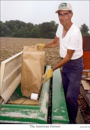 Uncle Paul Baldwin working on Macy farm web